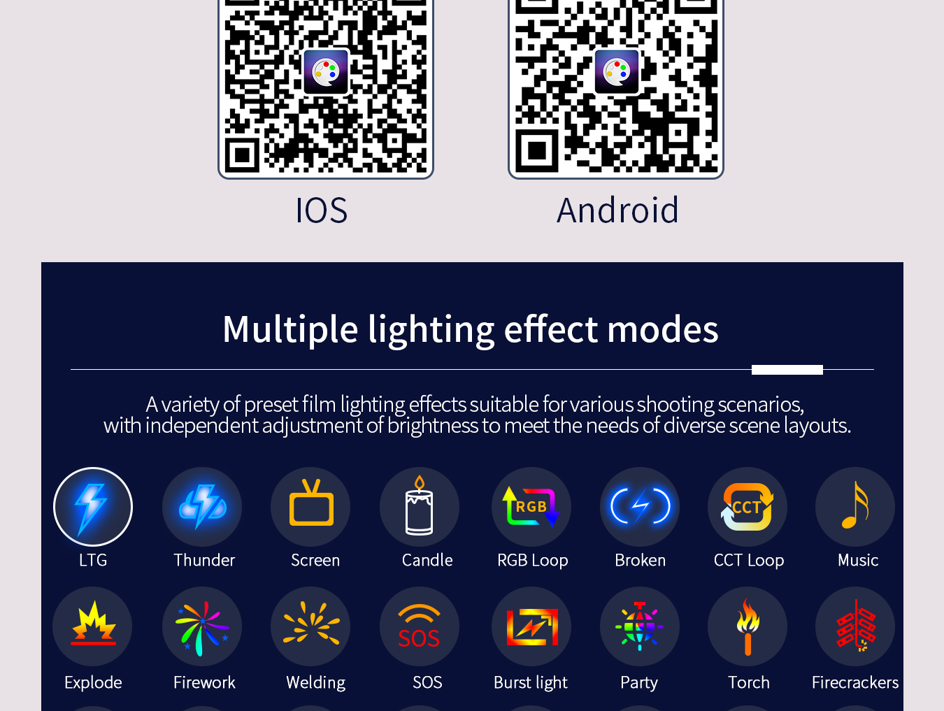 RGB Built-in Battery Fill Light U9r