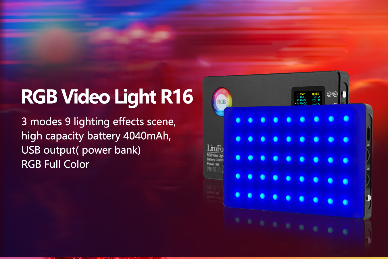 RGB Video Light R16