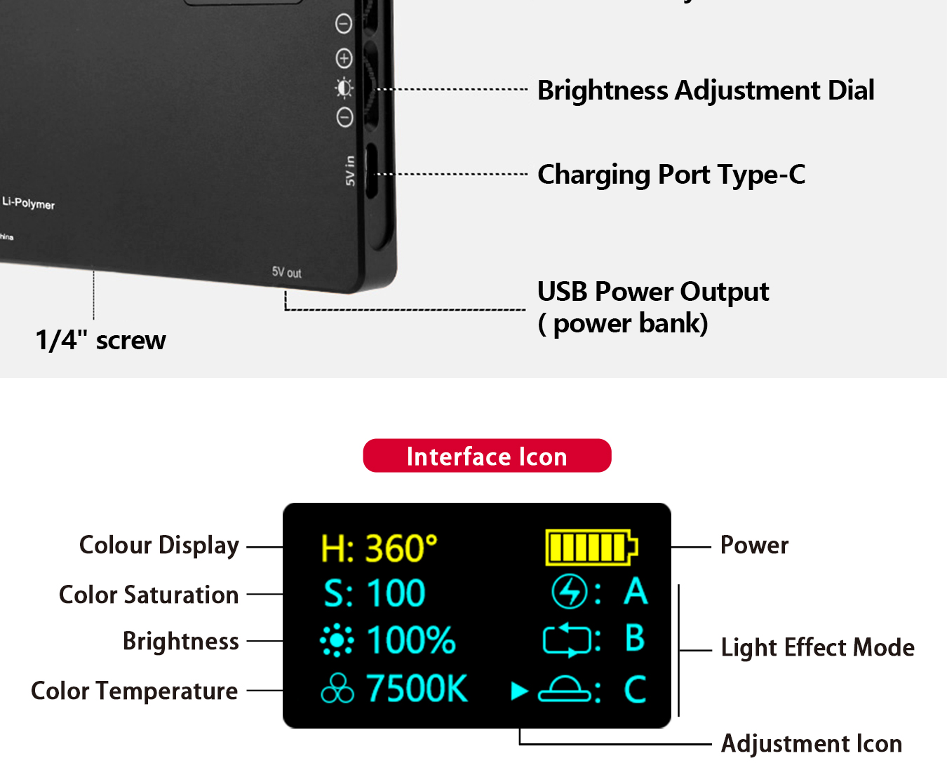 RGB Video Light R16