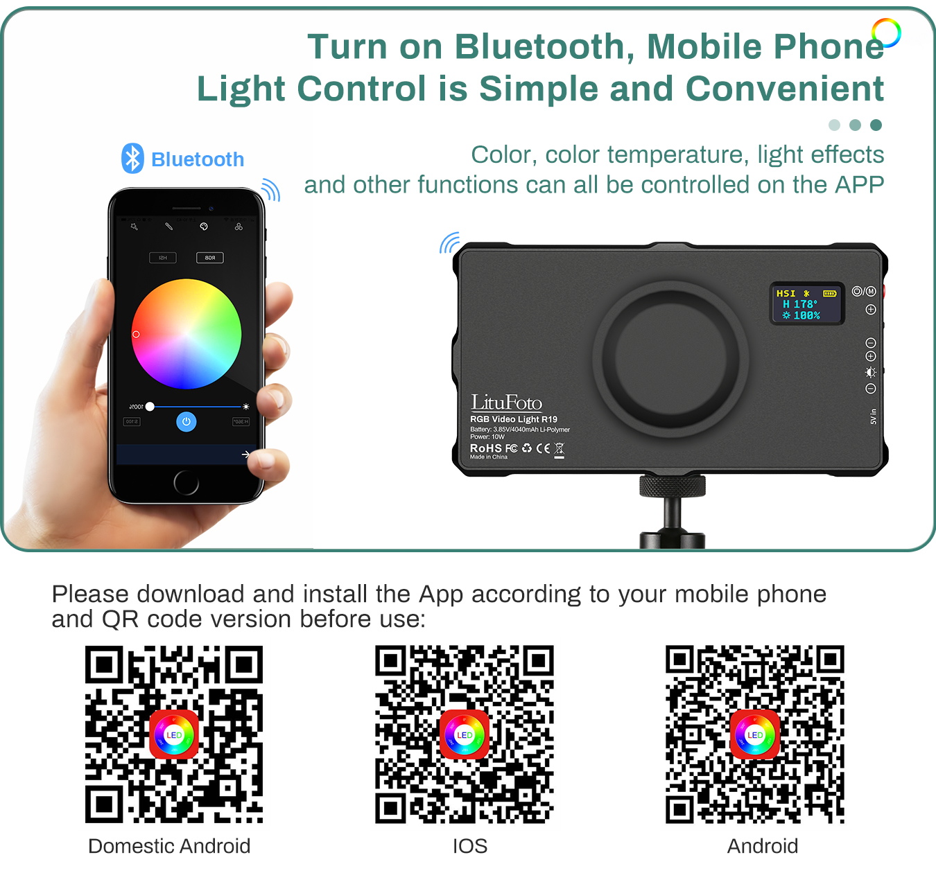 RGB Video Light R19