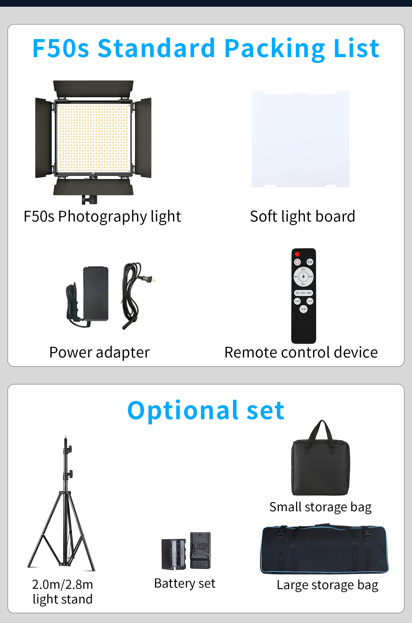 LED Photography Light F50s