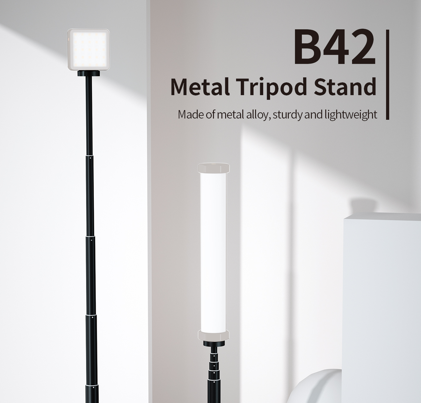 Tripod five-section telescopic pole B42