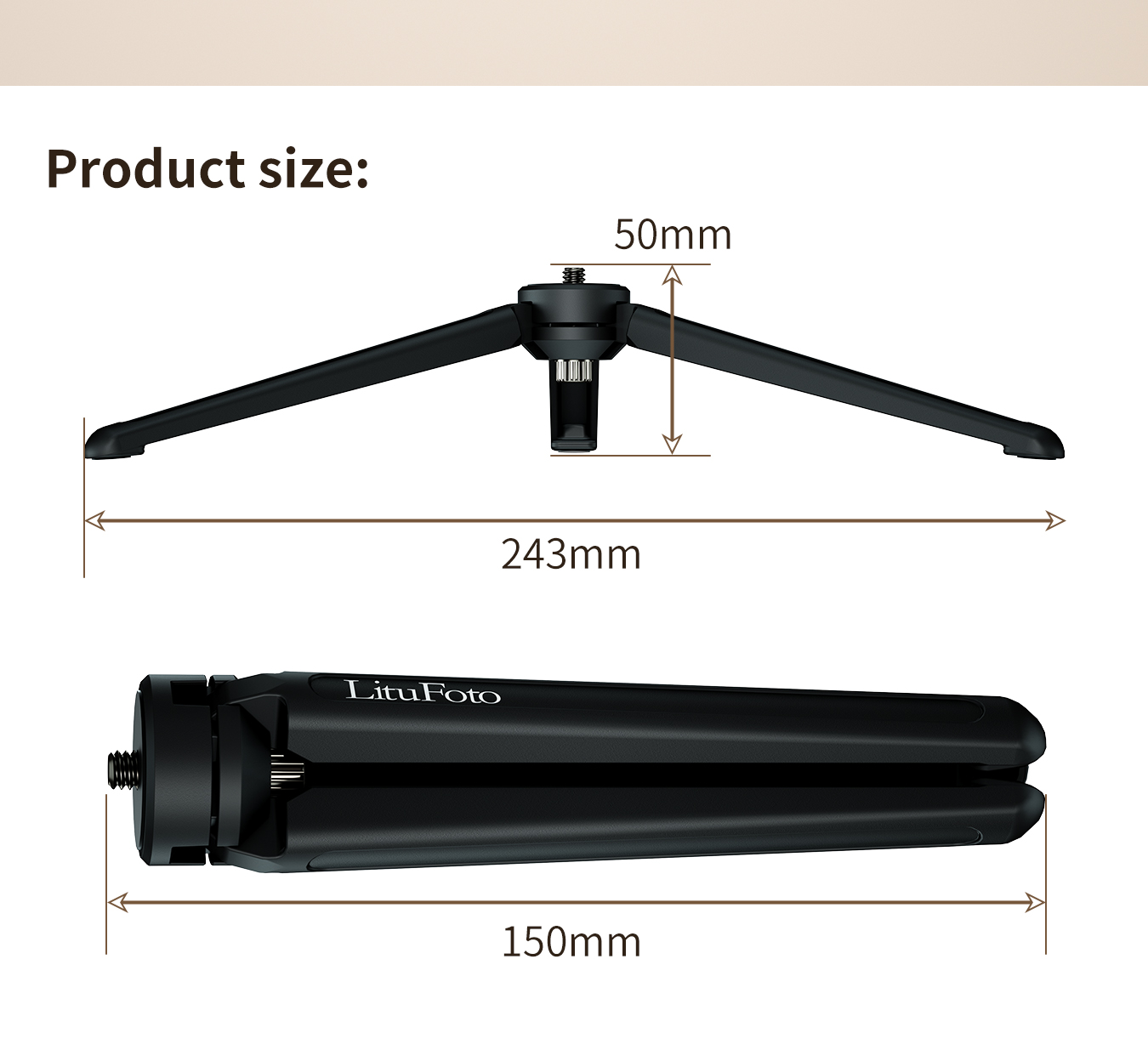 Longer Version Powerful Aluminum Tripod B33