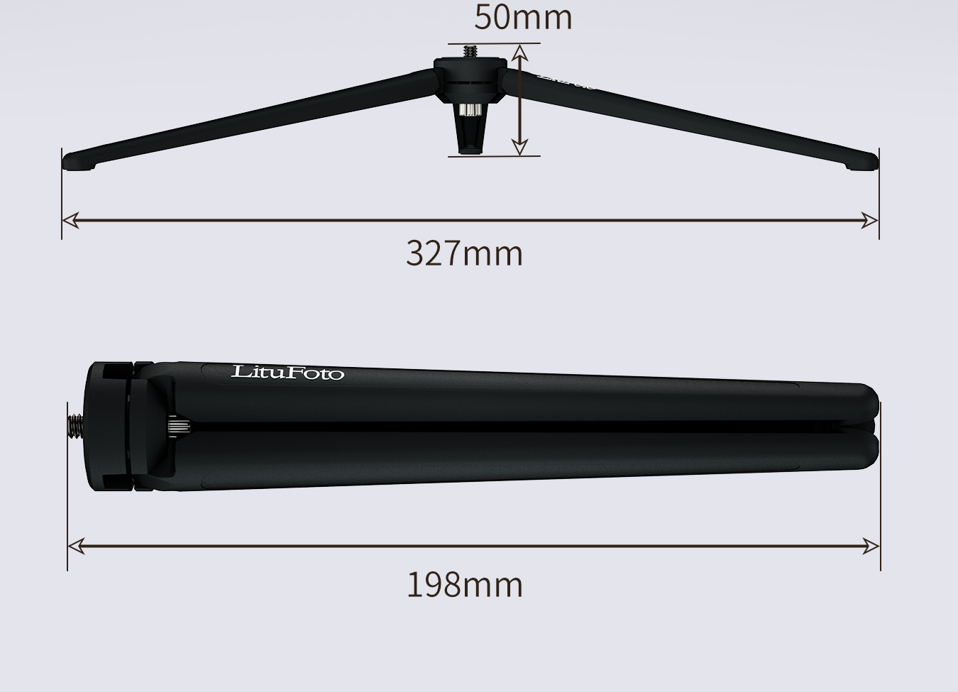 Longer Version Powerful Aluminum Tripod B35