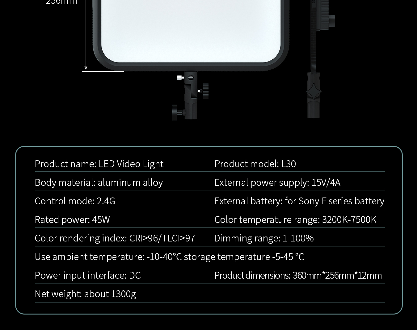 LED Video Light L30