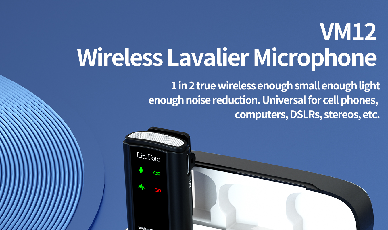 Wireless Lavalier Microphone VM12