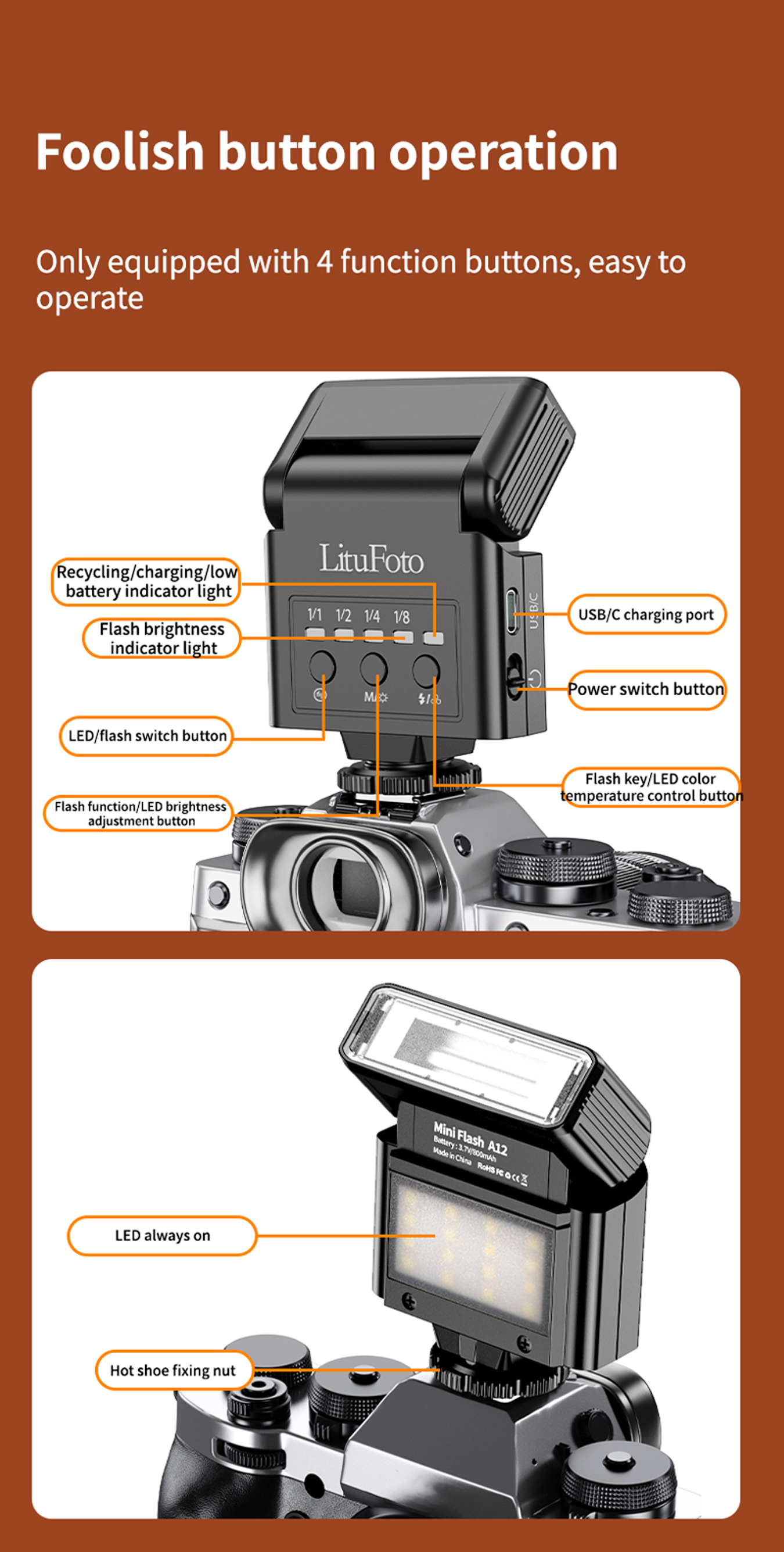 On-camera Flash