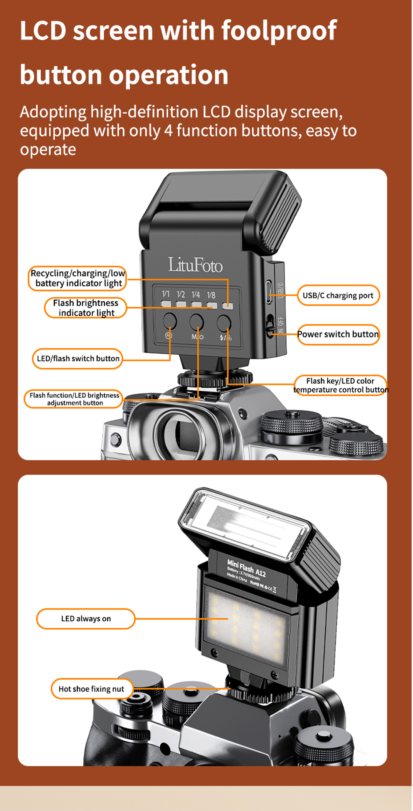 On-camera Flash