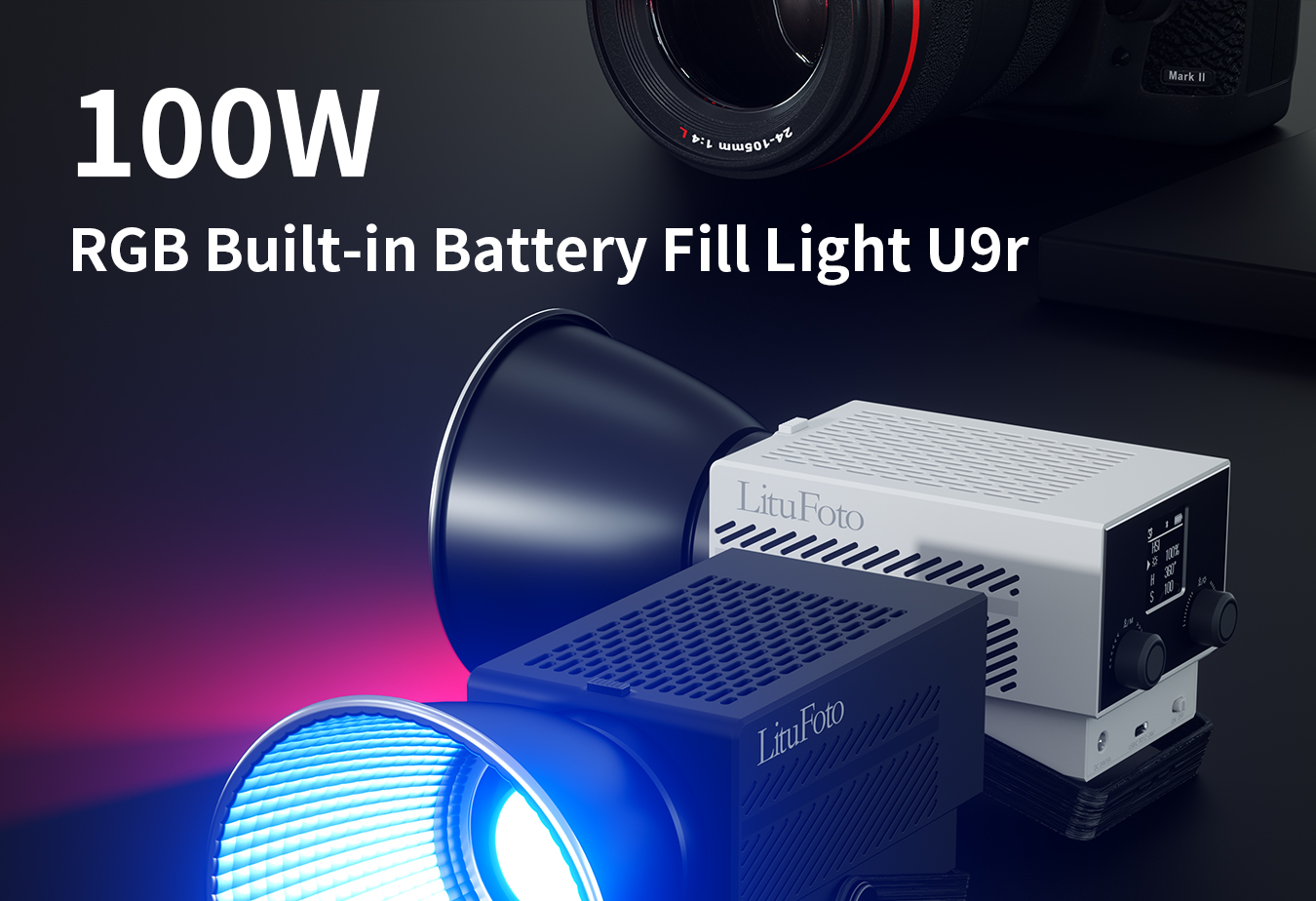 RGB Built-in Battery Fill Light U9r